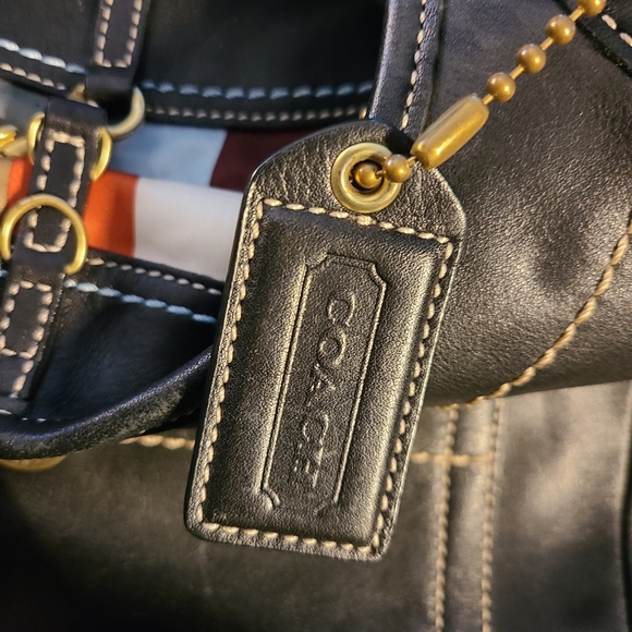 🌈 Coach black Legacy lined satchel 10743 🌈 - Picture 15 of 16